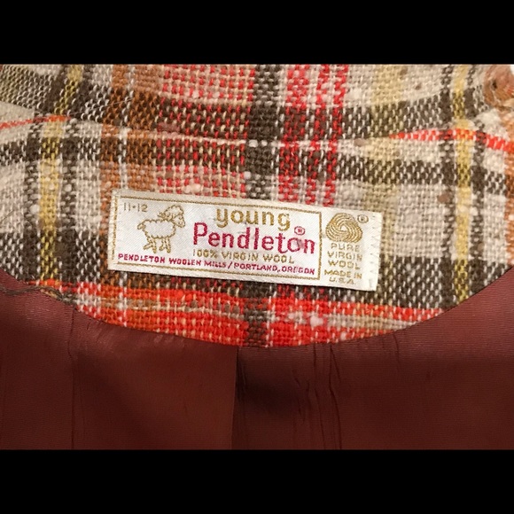 Vintage Young Pendleton Plaid Blazer - Picture 6 of 8